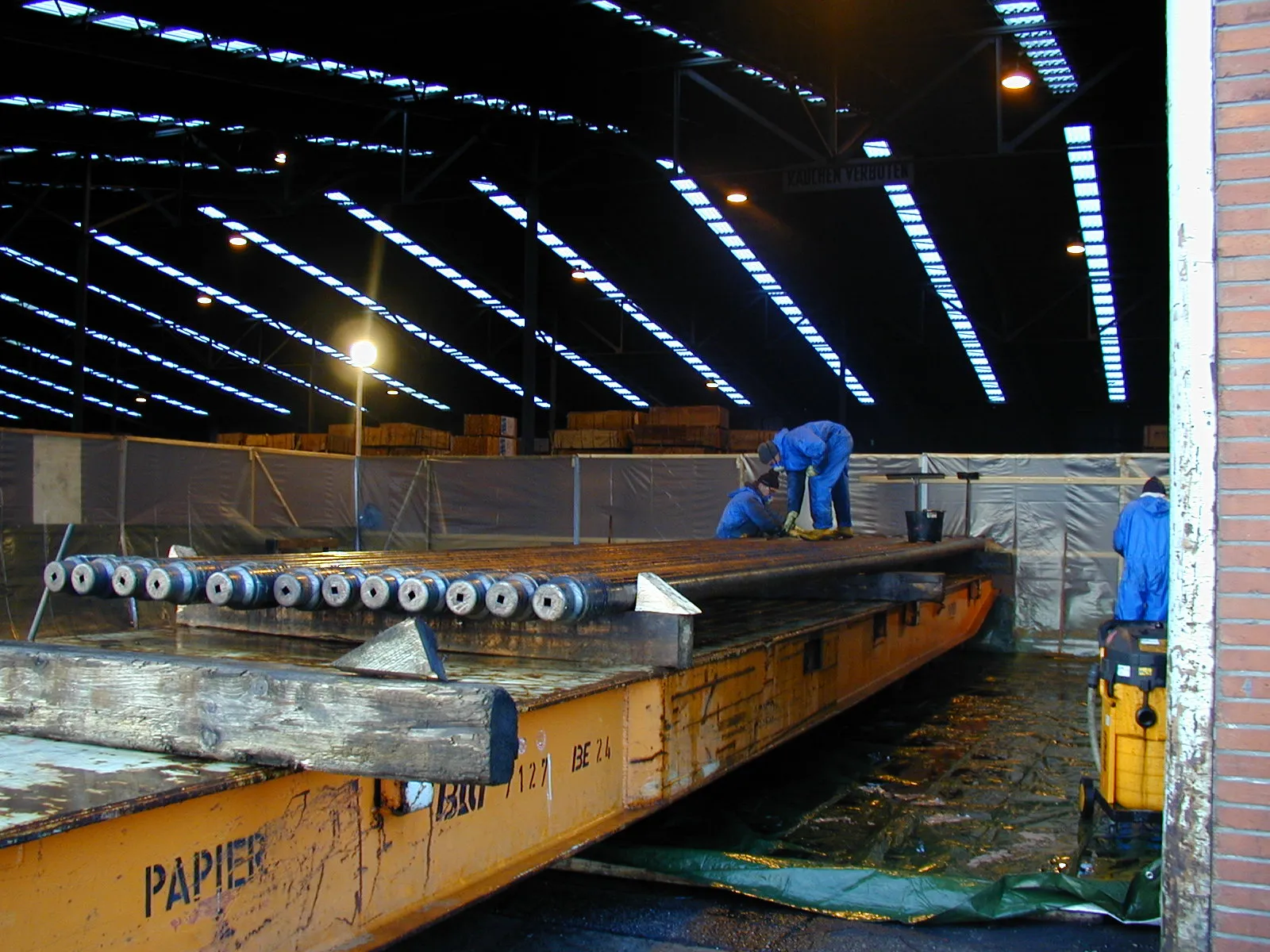 Frachtschiff Brandschaden